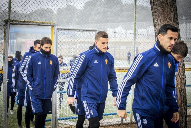 Entrenamiento del 13 de enero del Real Zaragoza