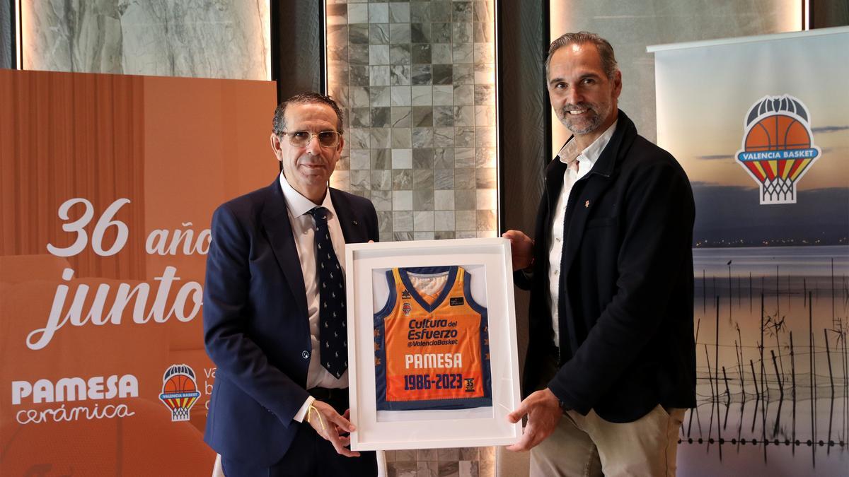 Pamesa  Cerámica y Valencia  Basket han alcanzado un acuerdo para que la entidad siga patrocinando al Club las dos próximas temporadas.