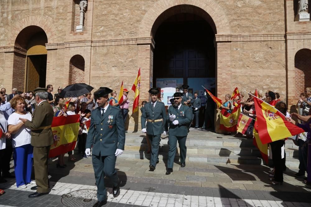 Misa y acto castrense en el cuertel de la Compañía de la Guardia Civil de Torrevieja y la Vega Baja el día de la Virgen del Pilar