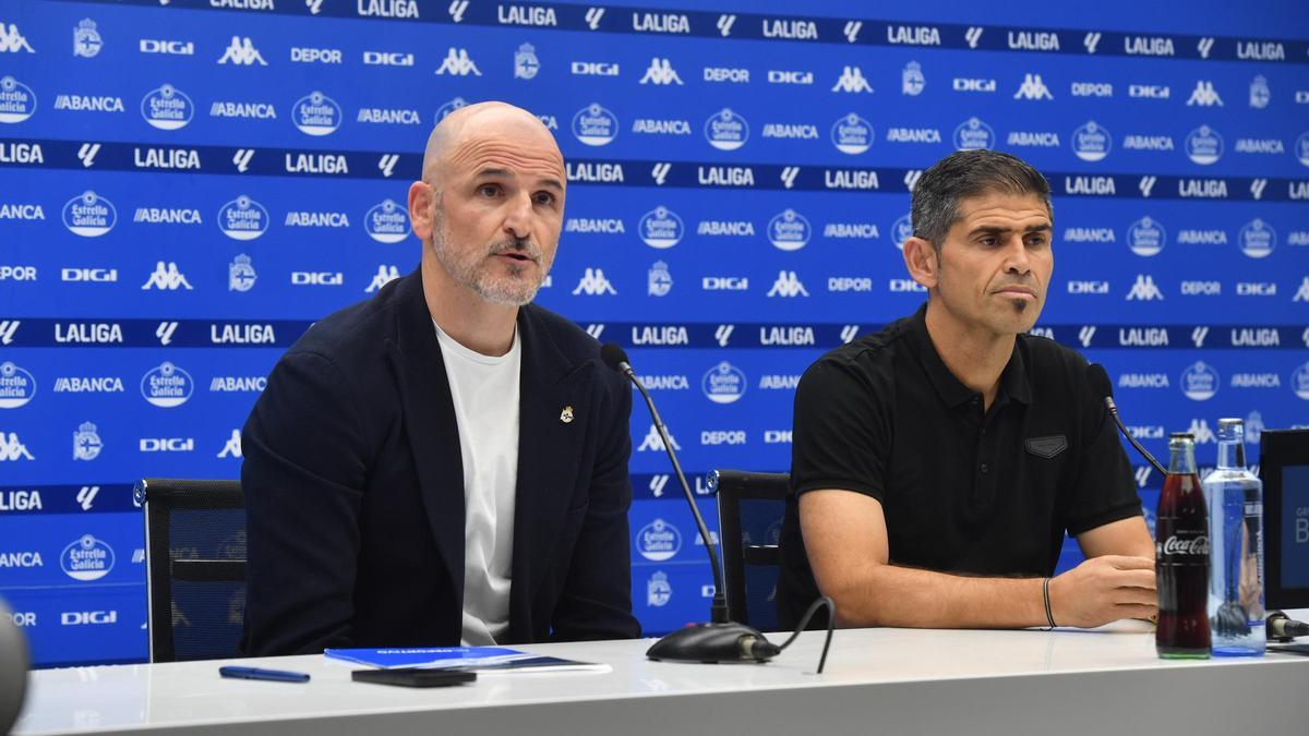 Presentación de Antonio Hidalgo como entrenador del Deportivo