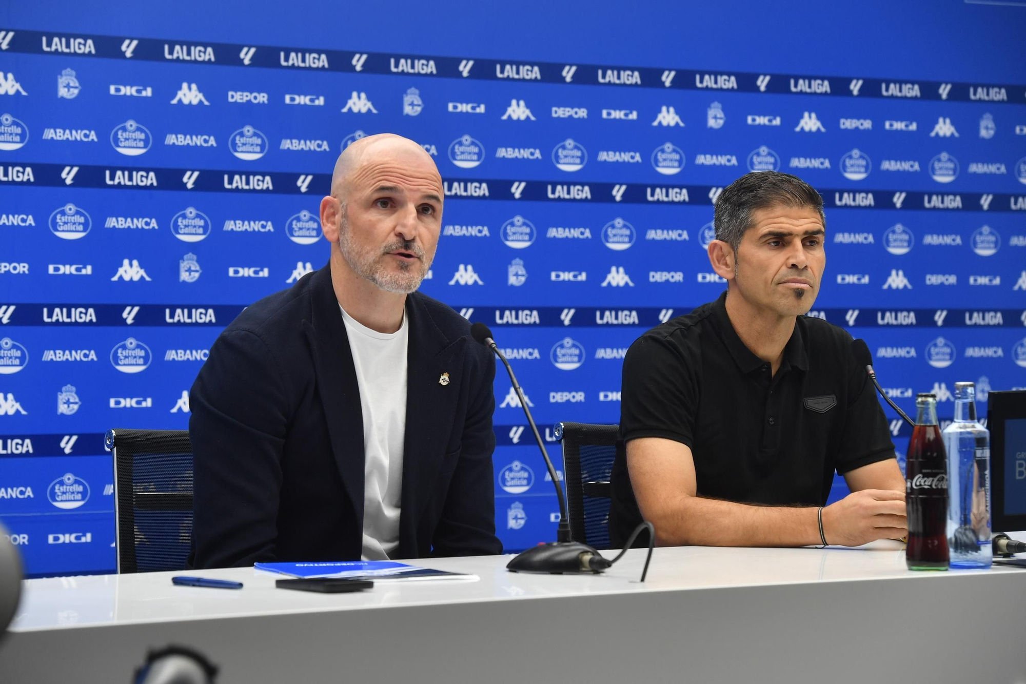 Presentación de Antonio Hidalgo como entrenador del Deportivo