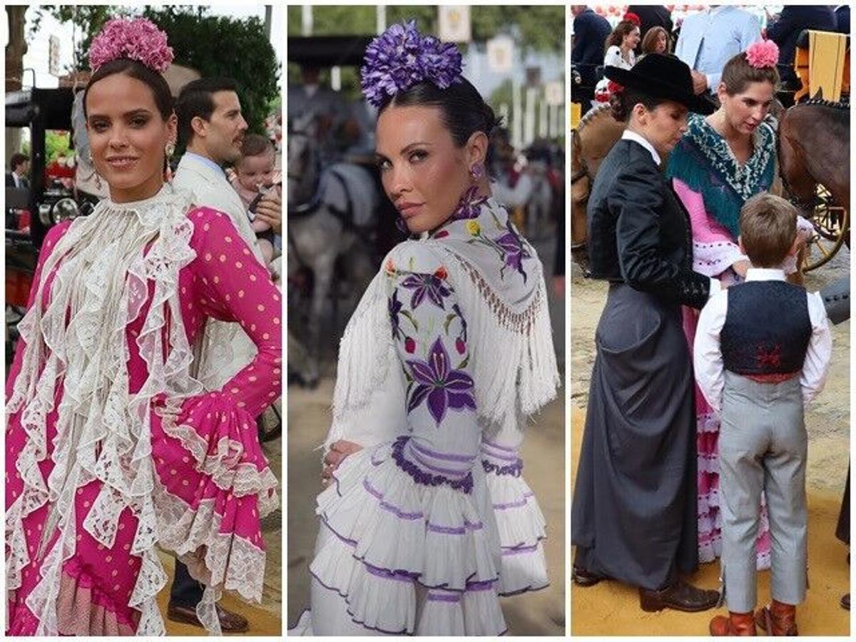 El Real de Sevilla se ha llenado de rostros conocidos en el primer día de Feria de Abril.