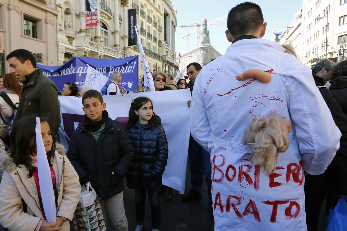 Protestas contra el aborto.