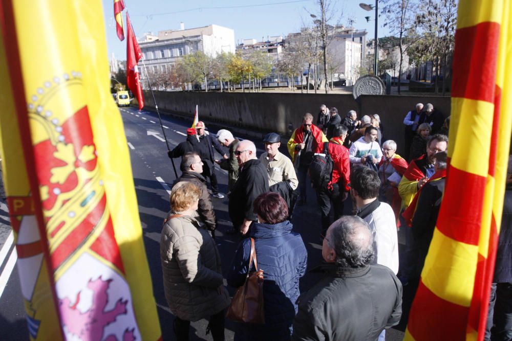 Manifestació contra la Constitució a Girona.