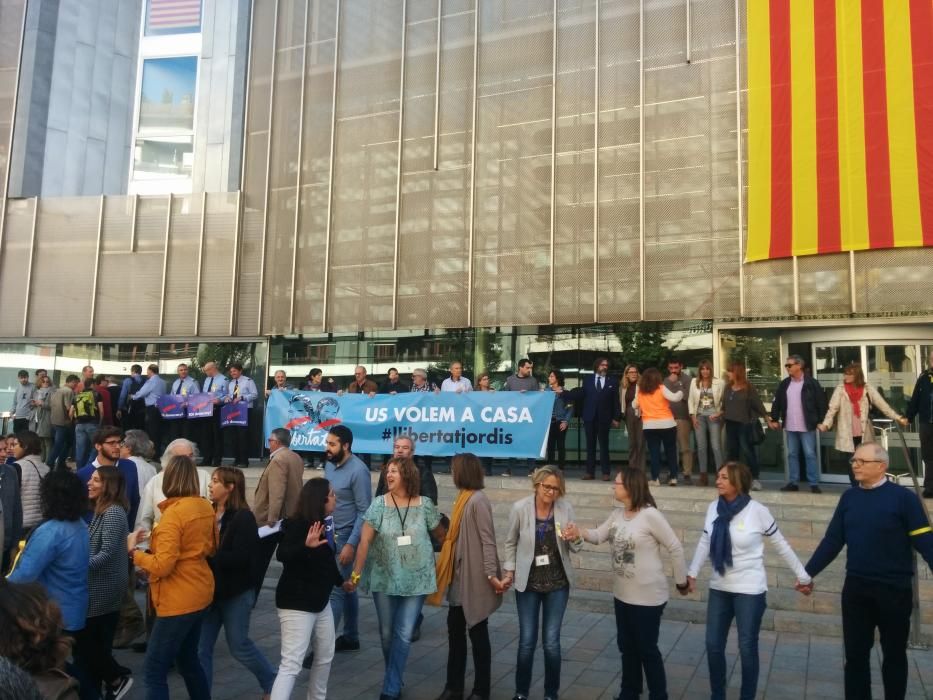 Protesta dels treballadors de la Generalitat a Girona