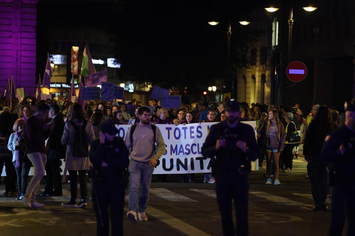 25N VALENCIA | 25N en València: La manifestación contra la violencia ...