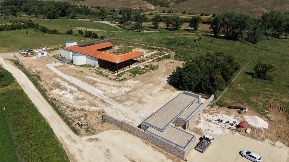 Imagen aérea del yacimiento tras la finalización de las obras.
