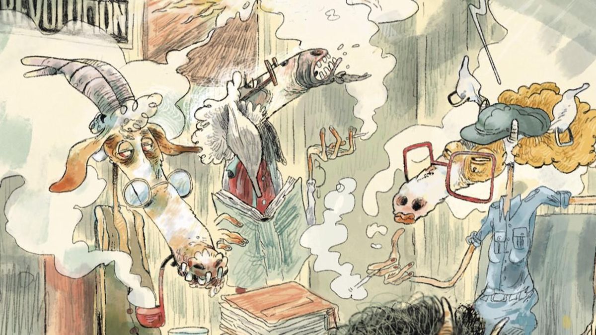 Ilustración de 'Bestias', el cómic del periodista John Carlin y el ilustrador Oriol Malet.
