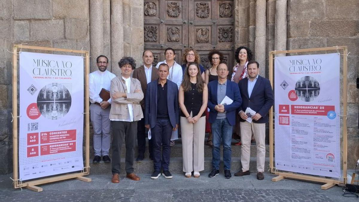Presentación de Música no Claustro, ayer.
