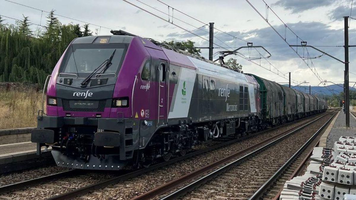 Tren con mercancías de Arcelor. | Renfe