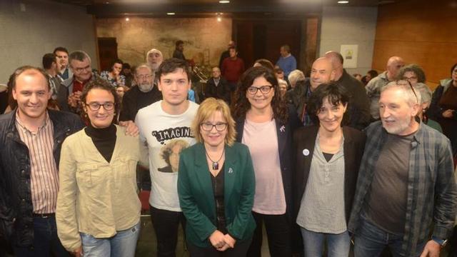 Montse Prado durante un acto del BNG en la comarca de O Salnés.