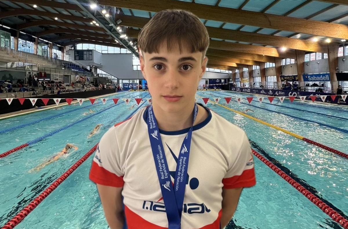 Ermesto Torrico, ganador de dos medallas en el Campeonato de España infantil.