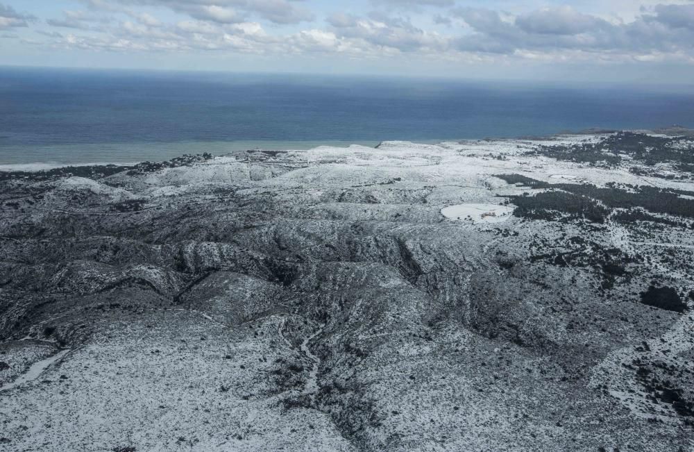 La nieve cubre la Marina Alta