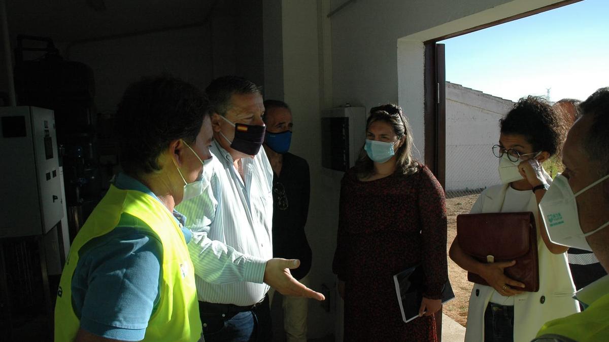 Acto de recepción de la estación de agua potable de Aspariegos