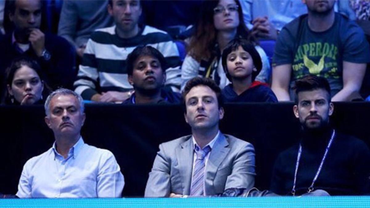 Mourinho y Piqué no perdieron detalle del partido de Djokovic