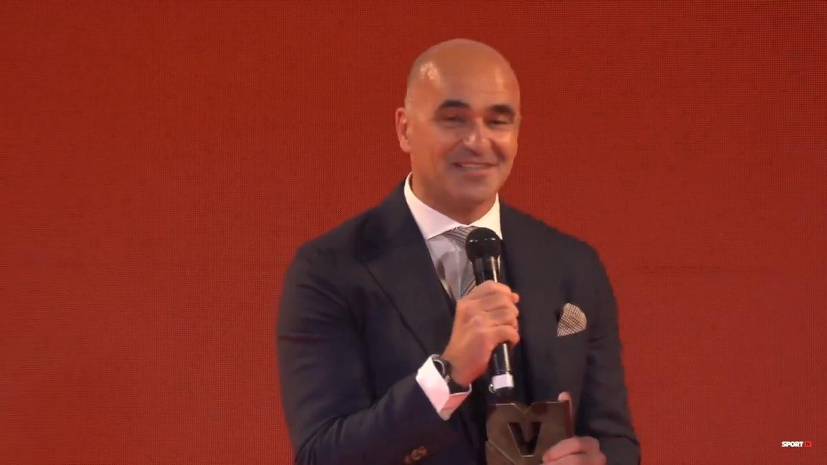 Roberto Martínez recoge el Premio Valores Trayectoria