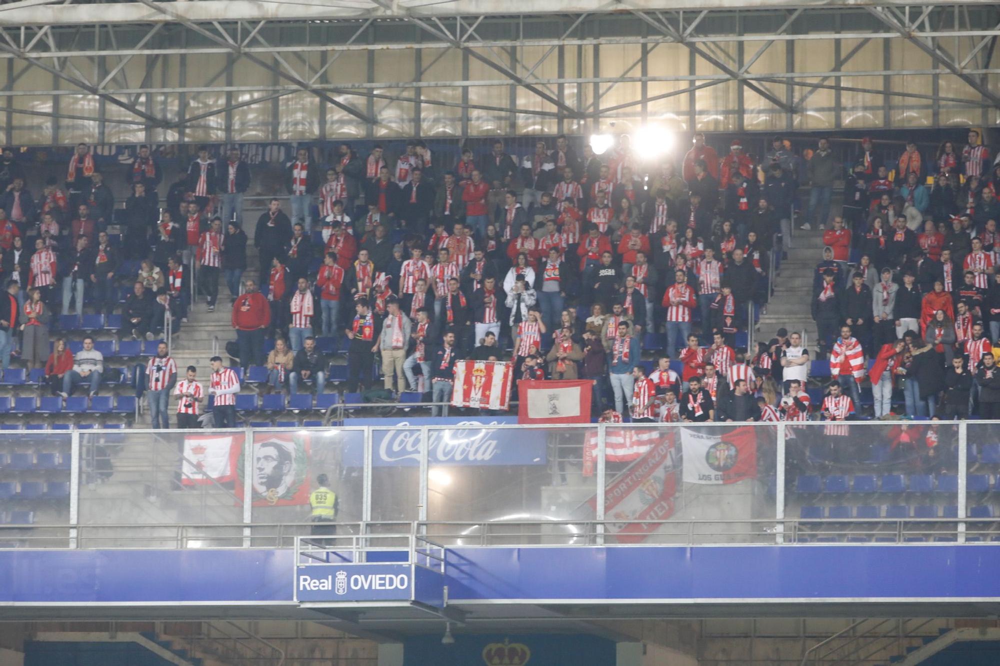 En imágenes: así se vivió el derbi en el Tartiere