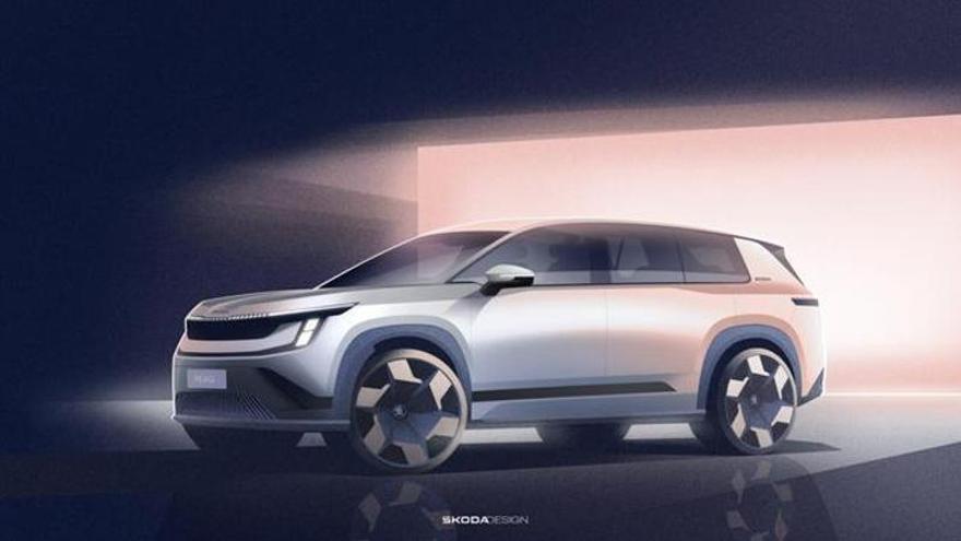 Skoda muestra los primeros bocetos del Peaq, su futuro SUV e