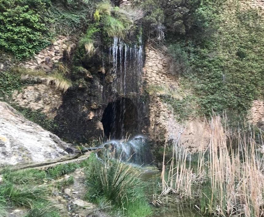 La cascada del Pantanet en Petrer.