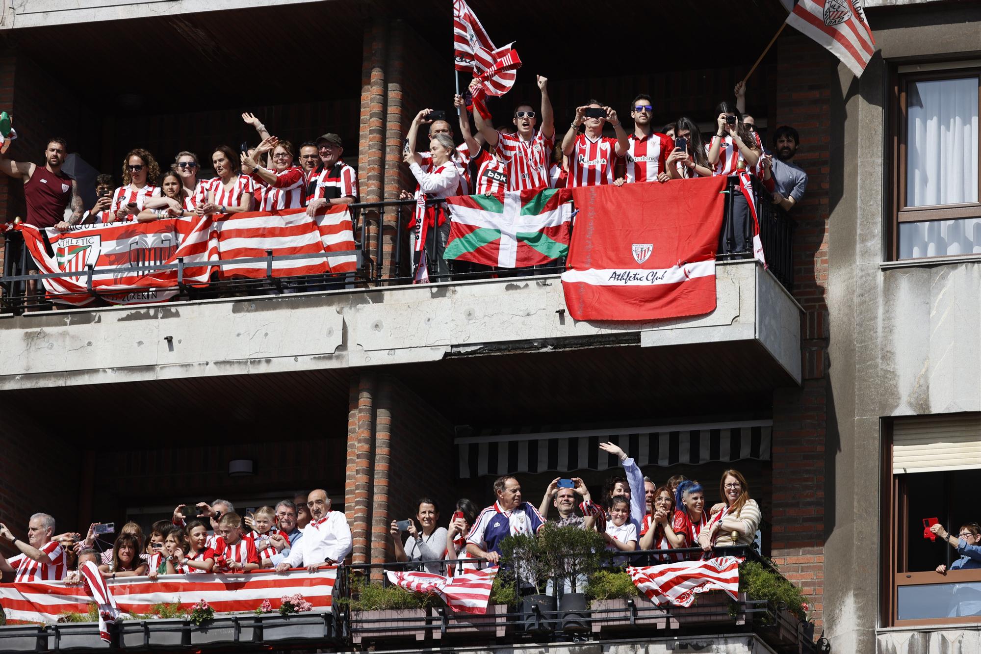 Celebración de la del Athletic Club de Bilbao por el título de la Copa del Rey