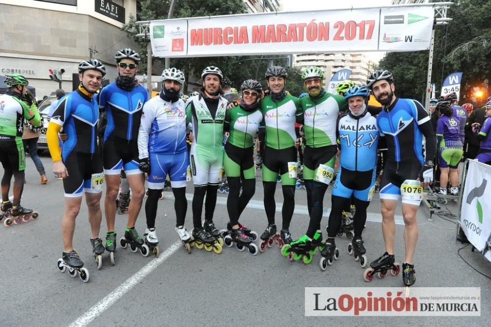 Murcia Maratón. Salida patinadores