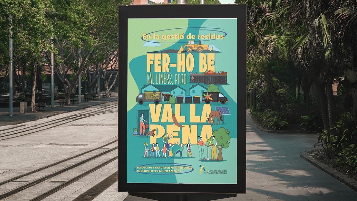 Imatge de la nova campanya del Consorci del Bages per a la gestió de residus