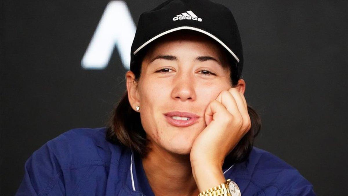 Muguruza durante el pasado Open de Australia