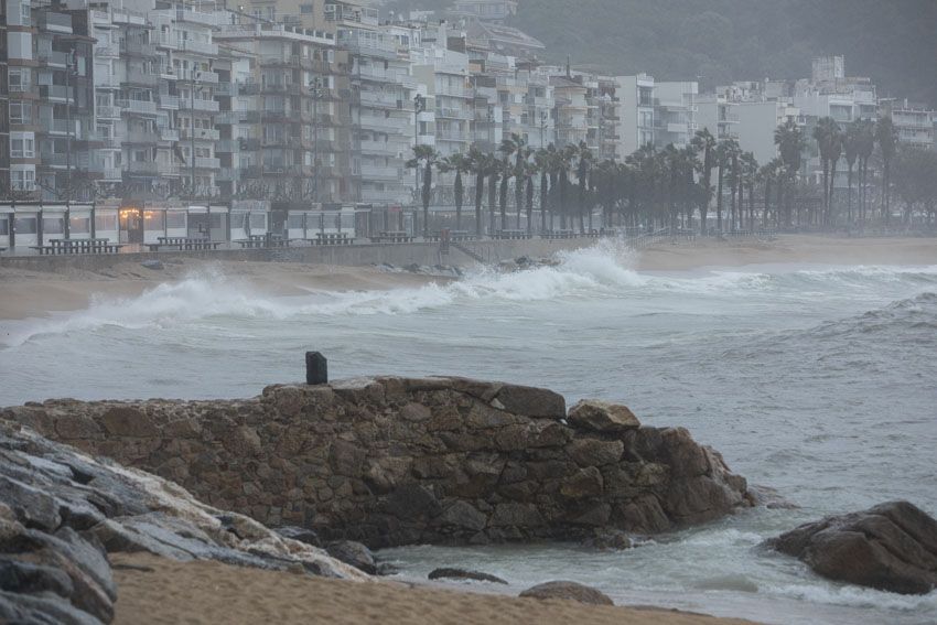 Temporal marítim a Lloret de Mar i Blanes