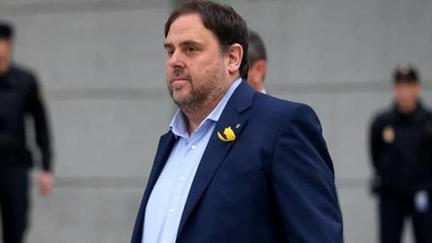 Oriol Junqueras en la seva arribada a l&#039;Audiència Nacional