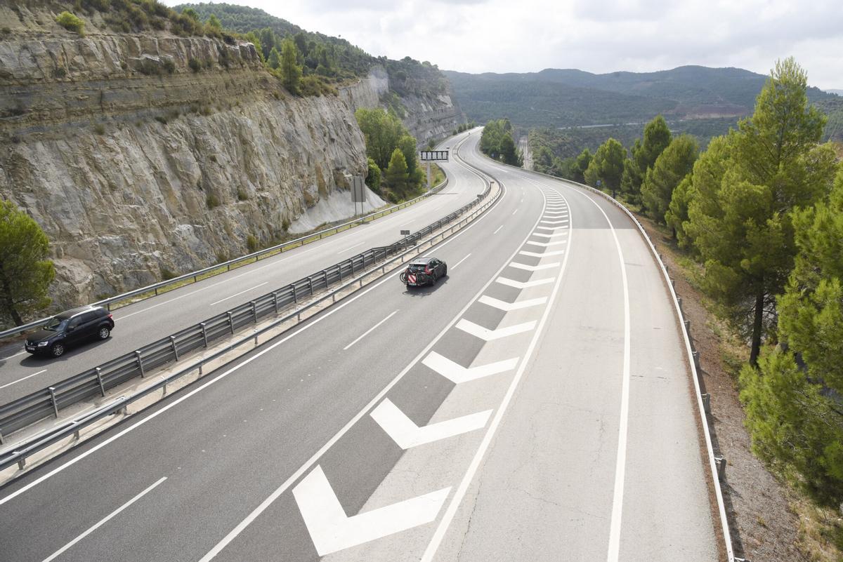 Autopista C-16 a la altura de Sant Vicenç de Castellbell.