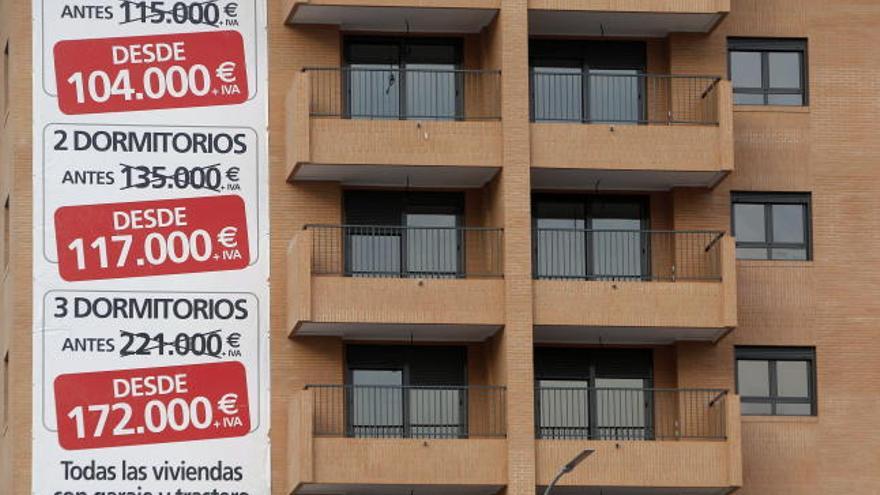 Viviendas rebajadas en Valencia por la crisis inmobiliaria.