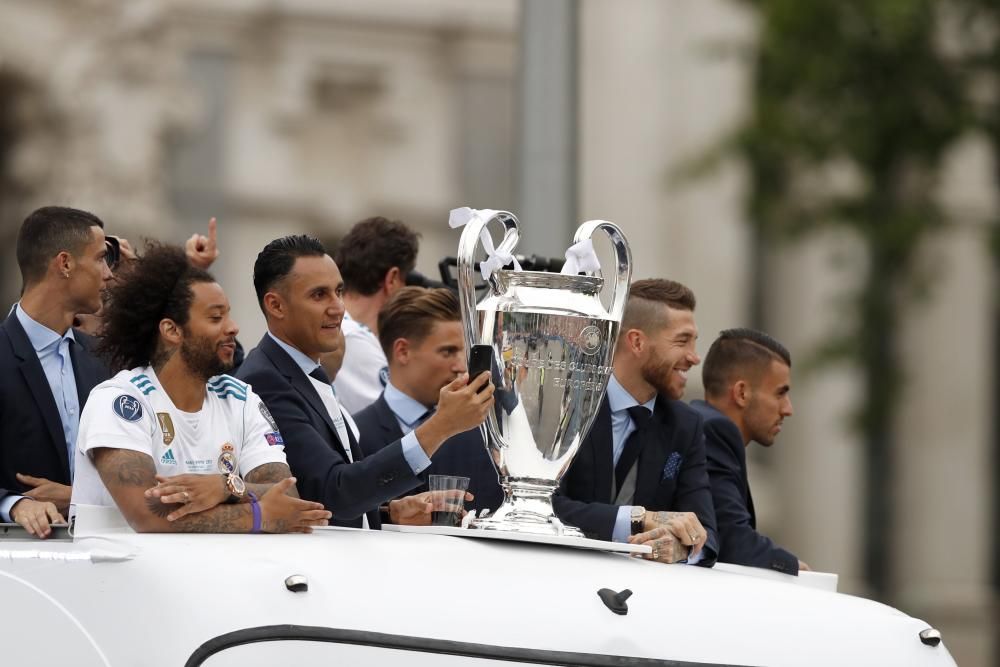 Las celebraciones del Real Madrid tras ganar su decimotercera Copa de Europa