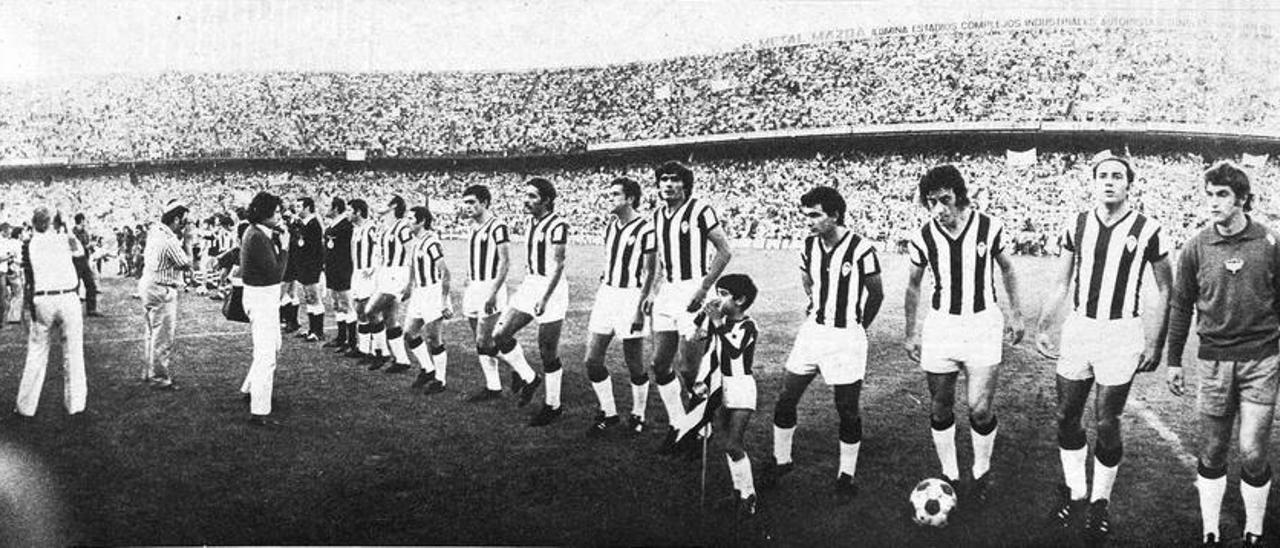 El Castellón disputó la final de la Copa del Rey en el 1973 frente al Athletic Club en el Vicente Calderón.