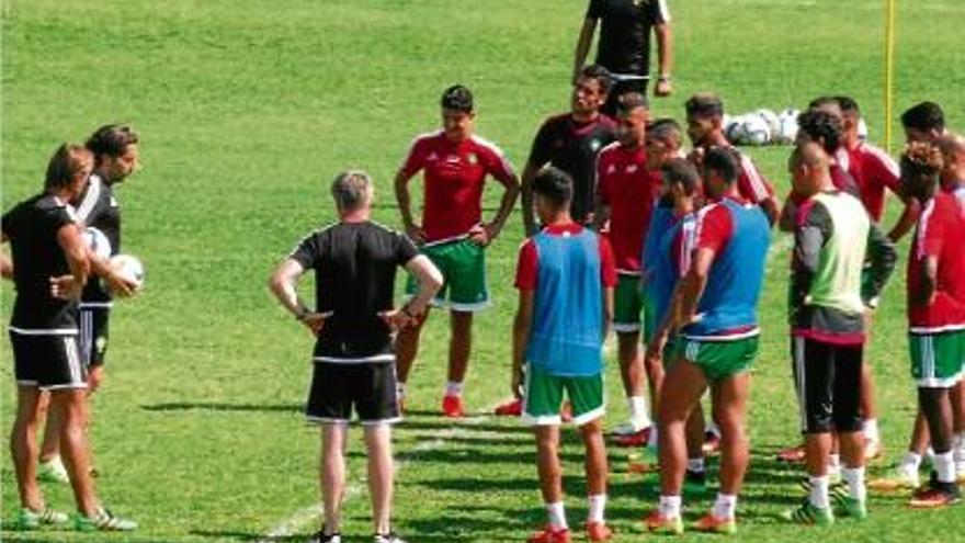 La selecció del Marroc es va entrenar ahir a Tirana, la capital d&#039;Albània.