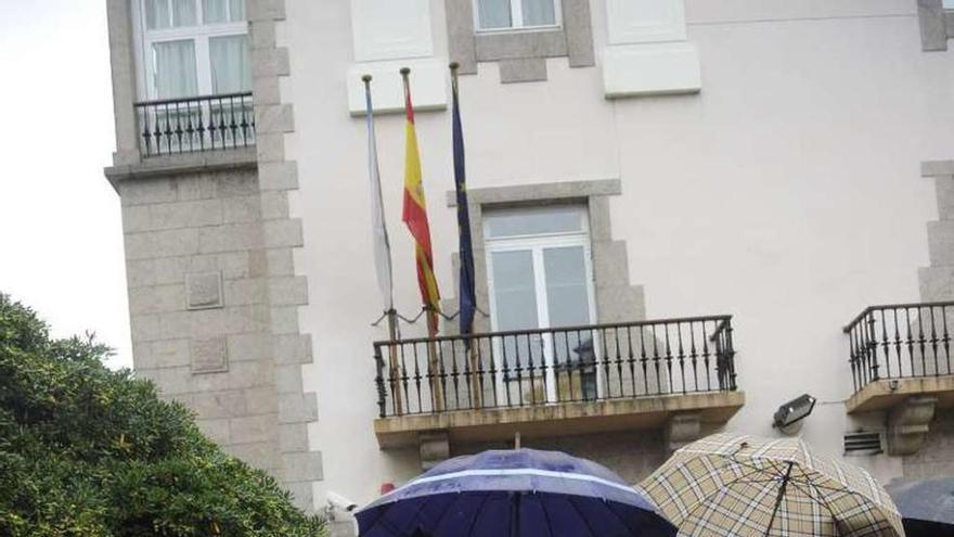 Protesta de los mariscadores el pasado martes.