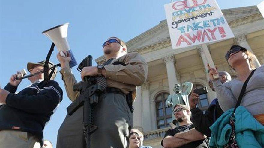 Cinco heridos de bala en los actos para defender el derecho a tener armas