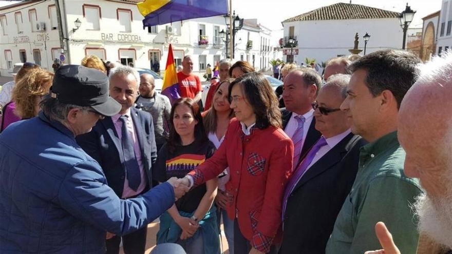 Rosa Aguilar participa en un homenaje a las Brigadas Internacionales