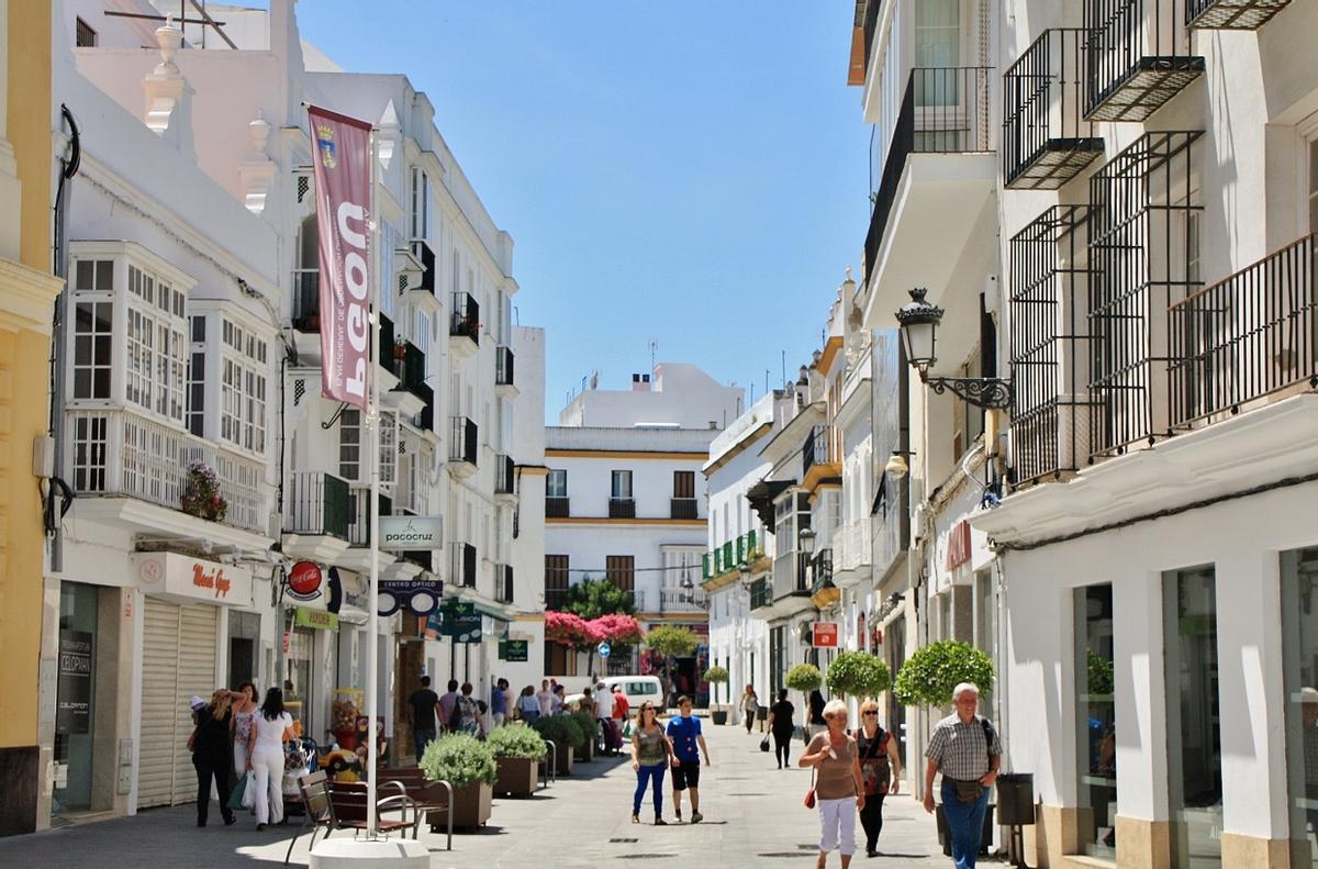 Centro de Chiclana de la Frontera, en la provincia de Cádiz