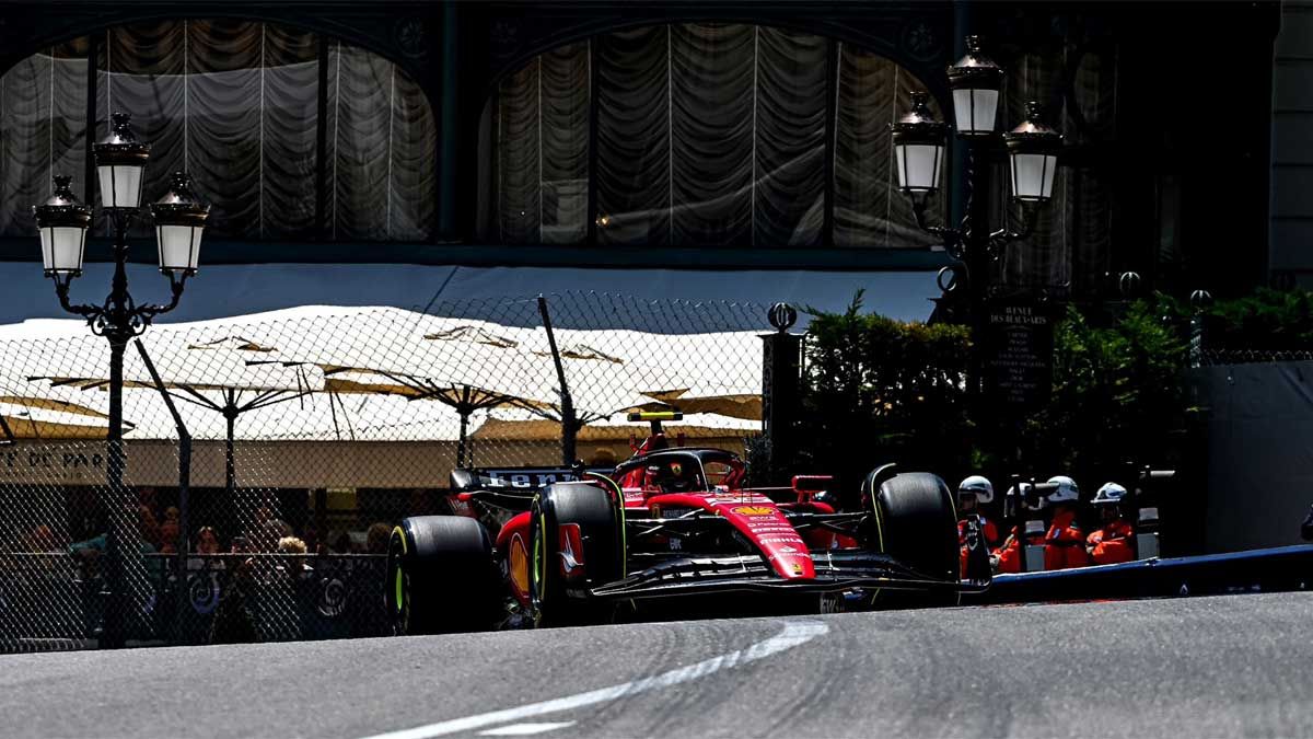Carlos Sainz, este viernes durante los primeros libres en Mónaco