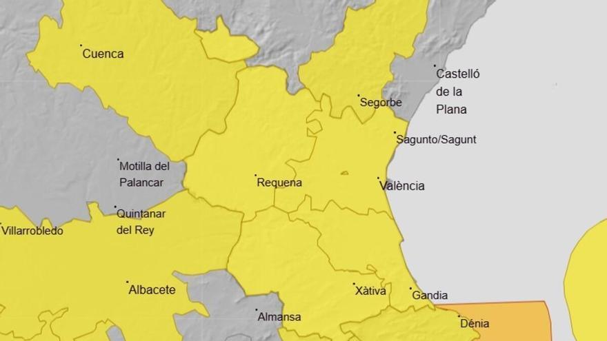 La Aemet multiplica los avisos en Valencia para el fin de semana: la borrasca Marta vuelve a desatar con fuerza el viento de poniente