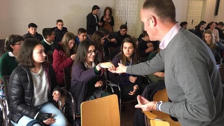 el ruta de la plata recibe a alumnos procedentes de les herbiers, francia