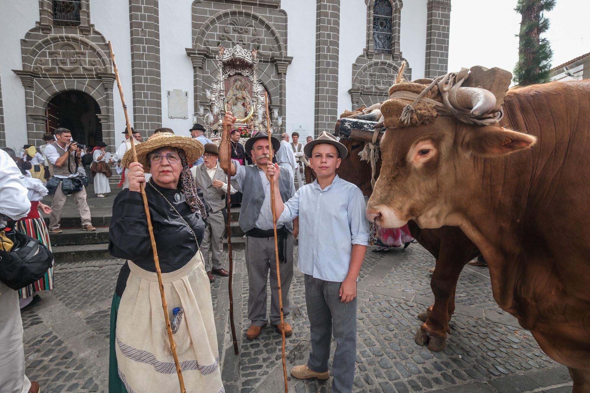 Representación del Cabildo de Gran Canaria en la Romería del Pino.