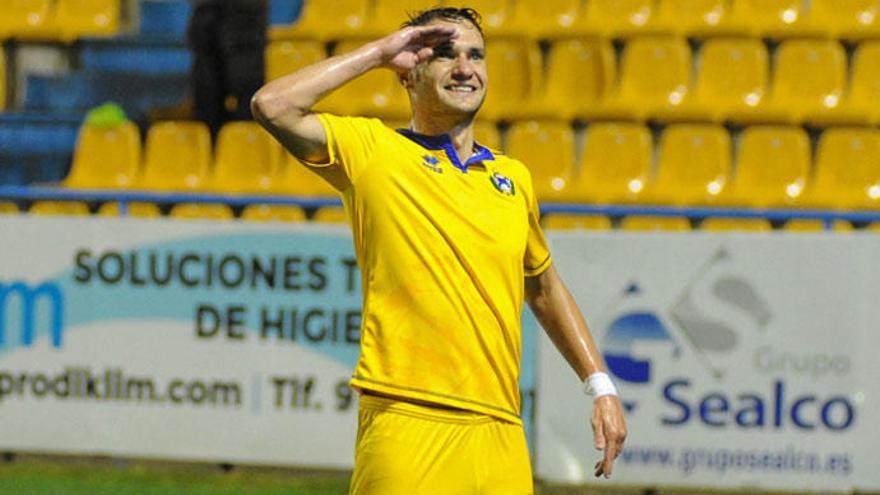 David Rodríguez, delantero del Alcorcón // AD ALCORCÓN