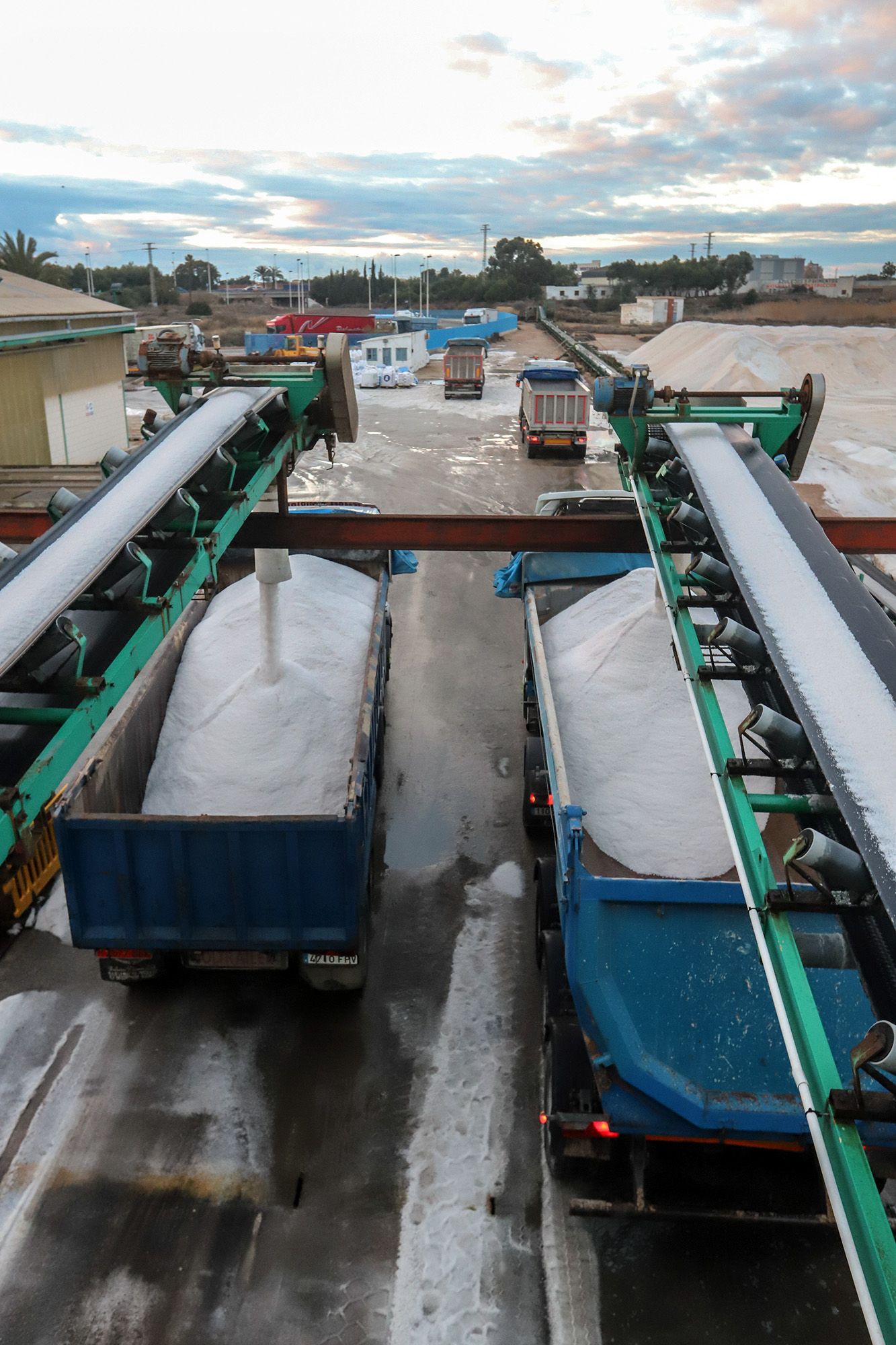 Carga de 3.500 toneladas de sal de las salinas de Torrevieja con destino a Madrid