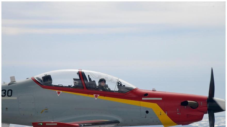 La princesa Leonor realiza su segundo vuelo en solitario en San Javier