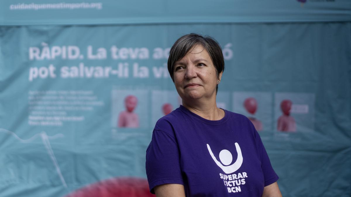 Barcelona 28.10.2022 Sociedad, Campaña de concienciación del Ictus. Entrevista a Gloria Pons, paciente de ICTUS. Foto Laura Guerrero