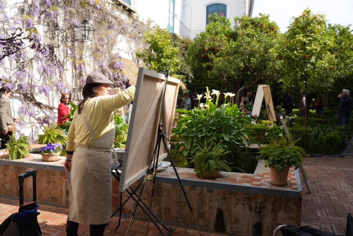 Concurso de pintura rápida Patios de Córdoba en el Palacio de Viana