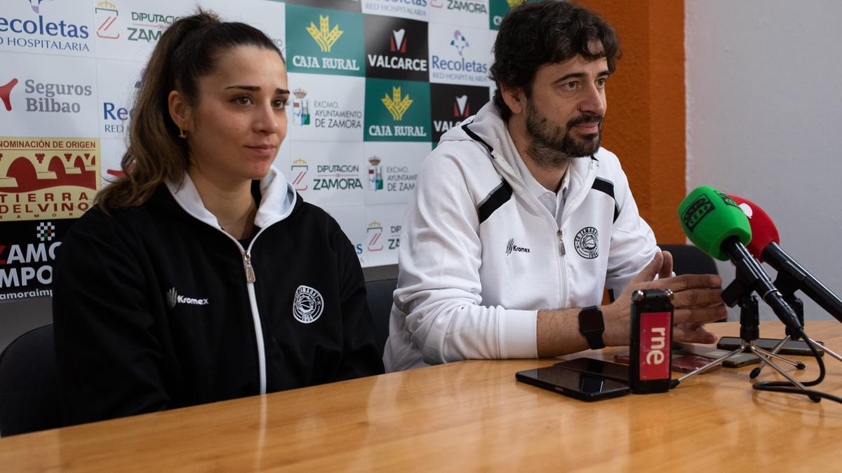 Irene Lahuerta y Ricardo Vasconcelos, en rueda de prensa.