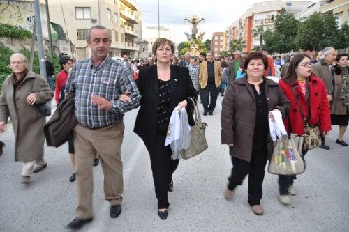 Regreso del Santo Cristo hasta su ermita desde San Jose? Obrero en Cieza