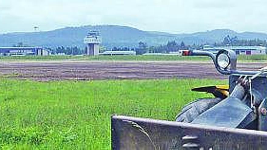 La zona del aeropuerto en la que se desarrollan las obras.